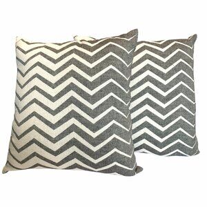 Handwoven pillow cover ZIGZAG from Turkey, set of 2